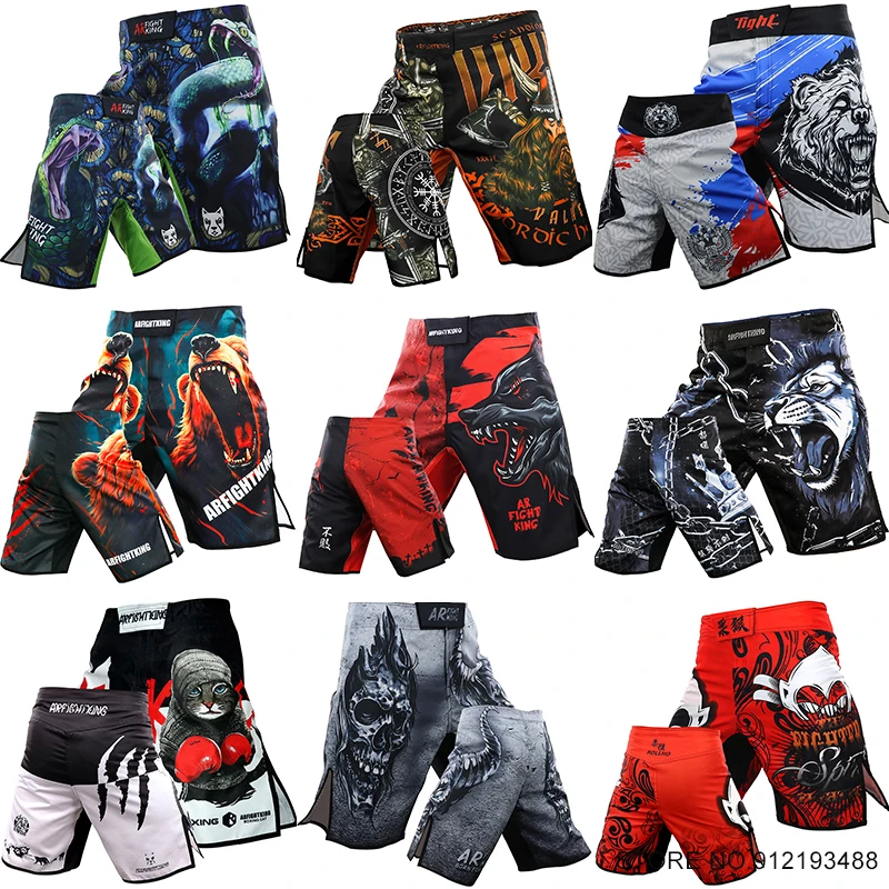 Top Trends: MMA Pants Printing Muay Thai Shorts Men&#039;s Fighting Boxing Shorts Fitness Sports Sparring Kickboxing Grappling Martial Arts Gear Shoppable Styles