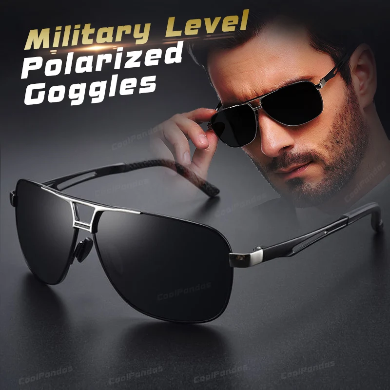 Top Trends: Top Aluminum Magnesium Square Polarized Photochromic Sunglasses Men Sun Glasses Military Safety Driving Oculos De Sol Masculino Shoppable Styles