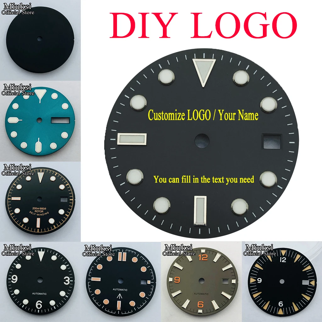 Top Trends: Custom Logo Laser Print Name / Logo Watch Dial Diy Dial Fit NH35 NH36 ETA2824 2836 Miyota 8215 Mingzhu DG2813 3804 Movement Shoppable Styles