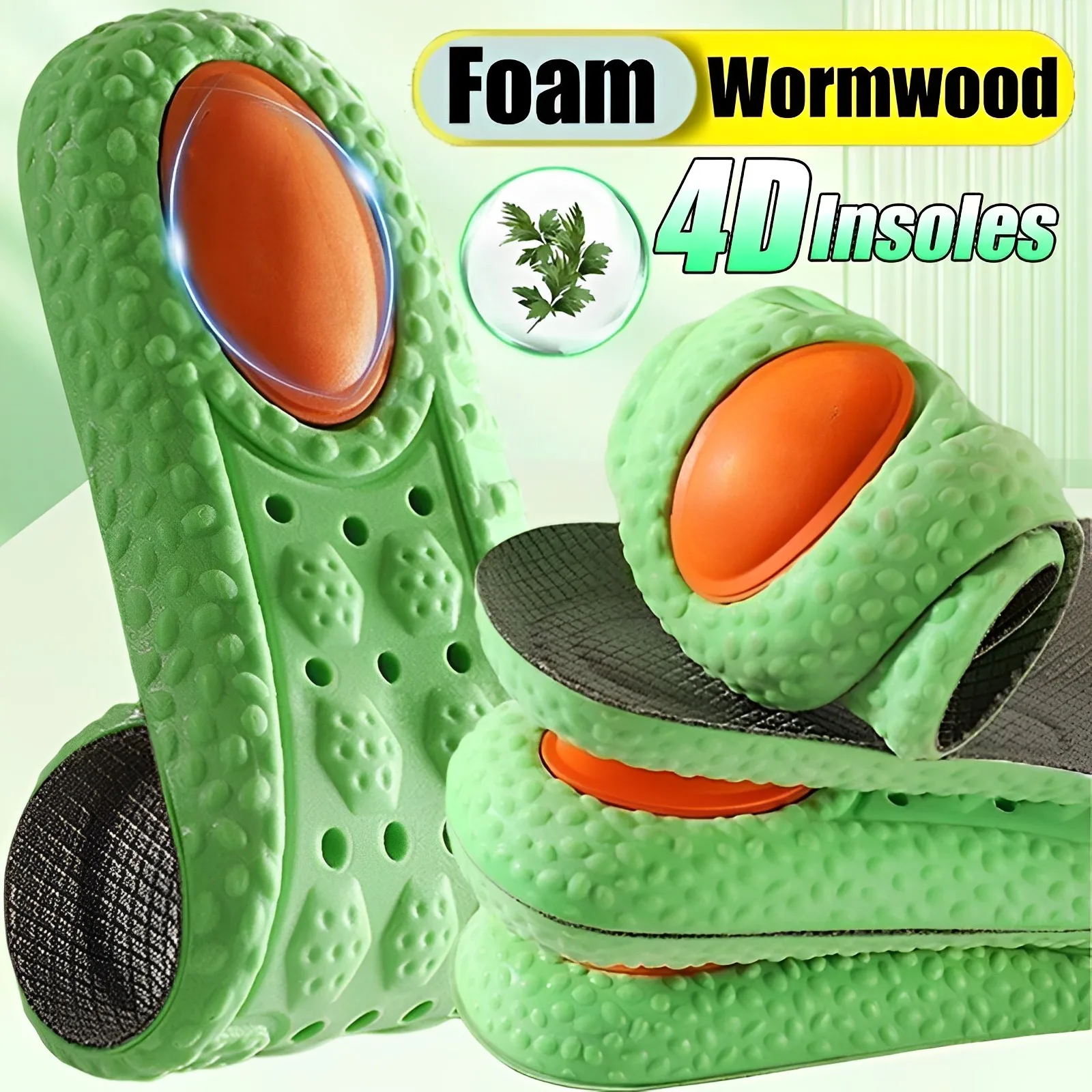 Top Trends: Sports Shock Absorption Insole Green PU Memory Foam Breathable Arch Support Orthopedic Shoes Pad Men Women Feet Care Shoes Pad Shoppable Styles