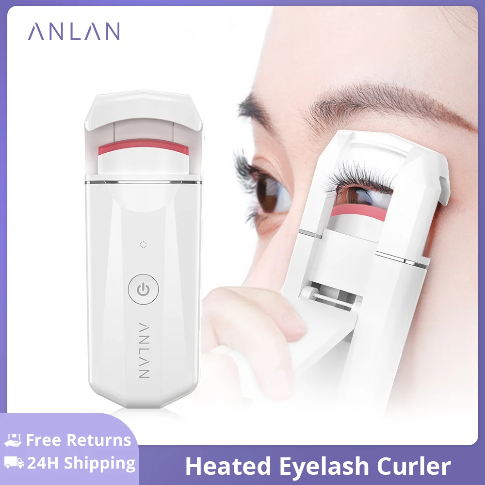 Top Trends: ANLAN Electric Heated Eyelash Curler Long-Lasting Curl Rechargeable Electric Eye Lash Perm Eyelashes Clip Portable Makeup Tool Shoppable Styles