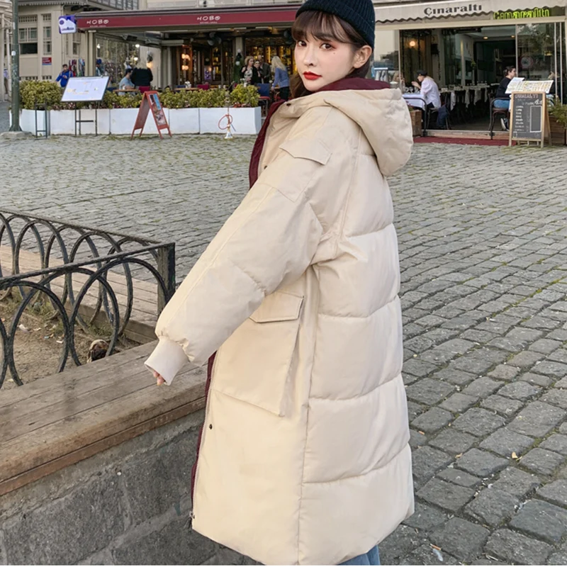 Top Trends: Women Jacket Parkas Warm Down Cotton Coats Winter Jackets Coat Quality Thick Parka Overcoat Outwear Fashion Korean Streetwear Shoppable Styles - Image 3