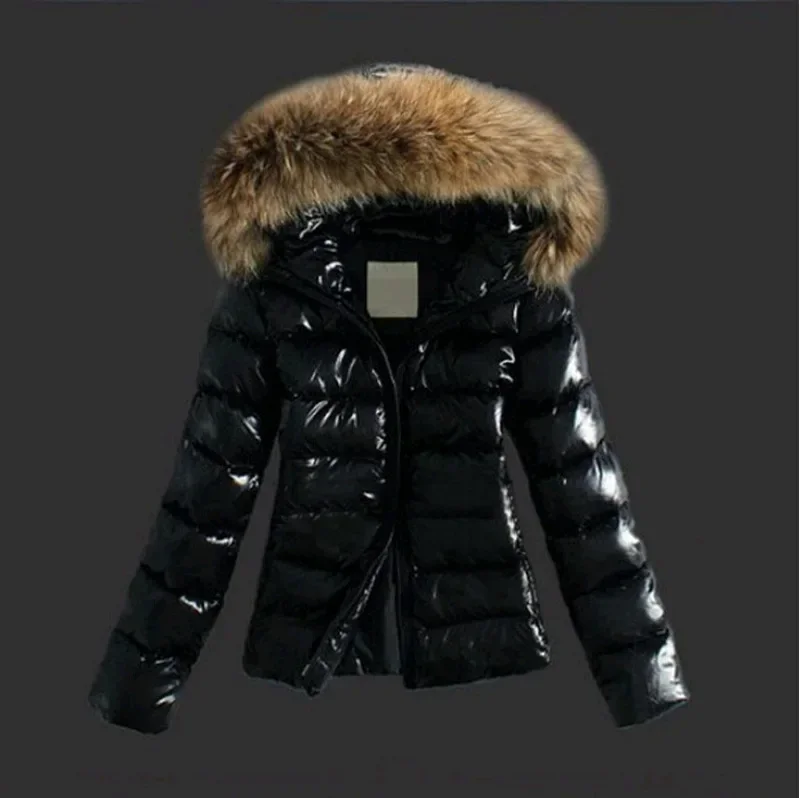 Top Trends: Women&#039;s Winter New Fashion Casual Slim Cotton Jacket Faux Fur Collar And Hooded Hooded Warm Jacket Coat Pu Leather Zipper Shoppable Styles