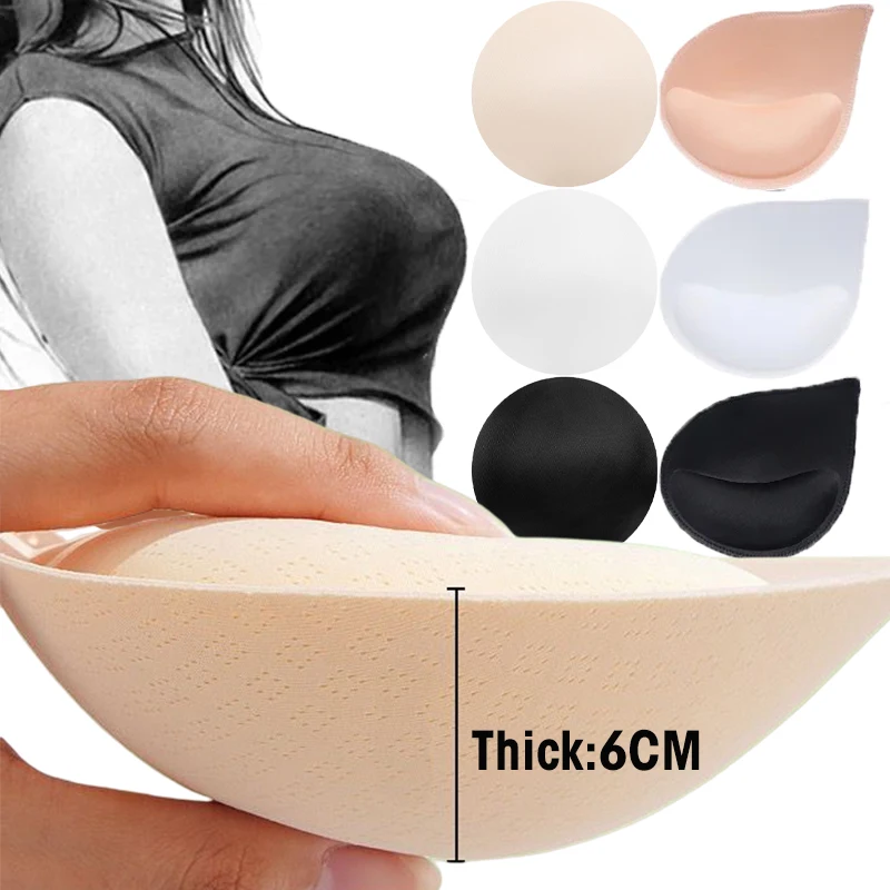 Top Trends: 3D Thicken Sponge Bra Pads Sexy Breast Insert Push Up Bra Enhancer Swimsuit Bikini Pad Removeable Foam Chest Accessories Women Shoppable Styles