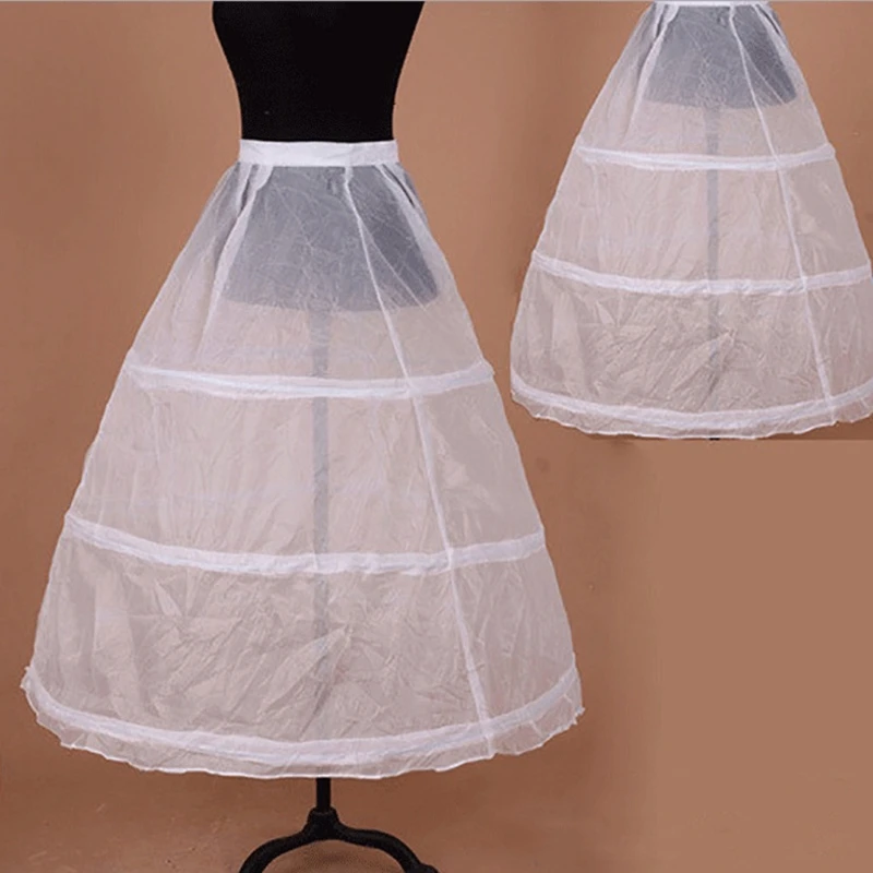 Top Trends: Bridal Petticoat Ball Gown Underskirt Hoop Skirt Crinoline White Slip Women&#039;s 3 Bars Petticoat Vintage Party Shoppable Styles