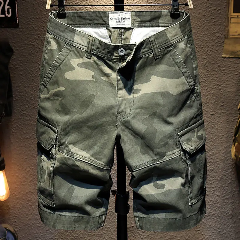 Top Trends: Summer Cargo Shorts Men Camouflage Camo Casual Cotton Multi-Pocket Baggy Bermuda Streetwear HipHop Military Tactical X100 Shoppable Styles