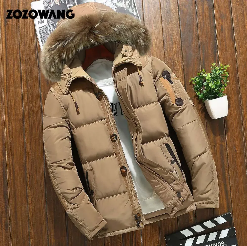 Top Trends: 90% Down Jackets Men Winter Jacket Men Fashion Thick Warm Parkas Fur White Duck Down Coats Casual Man Waterproof Down Jackets Shoppable Styles