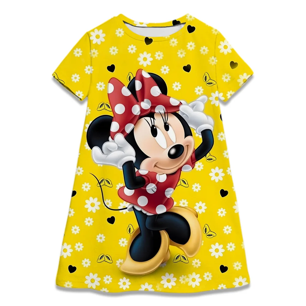 Top Trends: Lovely Minnie Mouse Dress Girl Birthday Party Clothes Baby Girls Dress 2-8 Years Children Princess Dress 2023 Summer Clothing Shoppable Styles