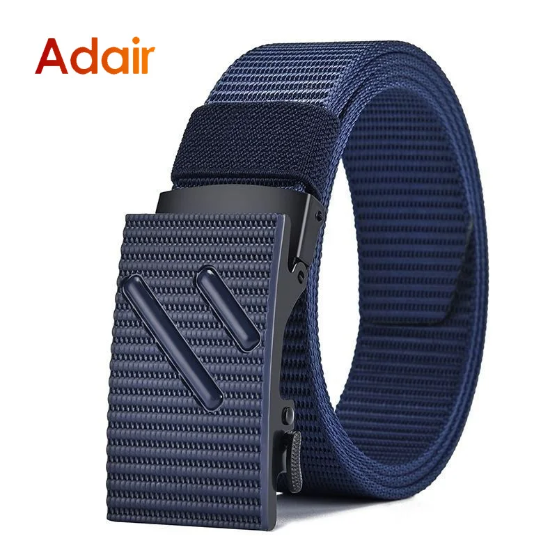 Top Trends: Automatic Belt Man Nylon Webbing Belts Army Tactical Military Casual Fashion Designer Canvas Jeans Belt Waist Fabric Strap HB090 Shoppable Styles