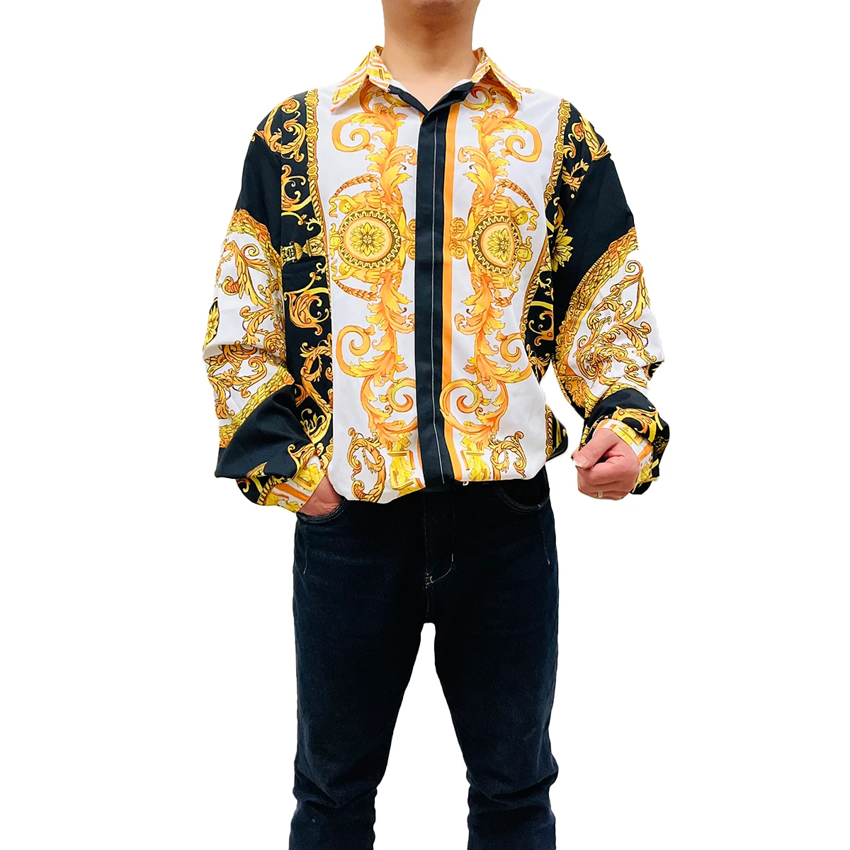 Top Trends: Vintage Royal Baroque Floral Shirts Men Women Autumn Long Sleeve Shirts Luxury 3d Print Casual Noble Clothes Shoppable Styles