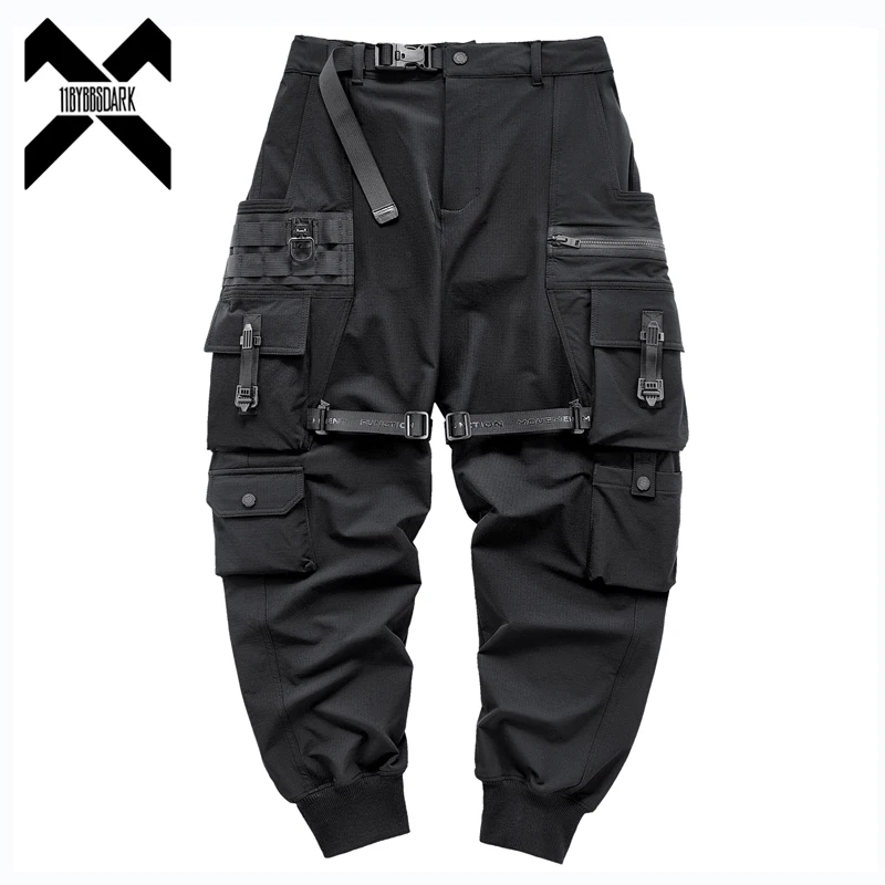 Top Trends: Top Brand Tactical Cargo Pants Men Fashion Functional Multi Pockets Trousers Hip Hop Streetwear Pants Techwear Black WB765 Shoppable Styles