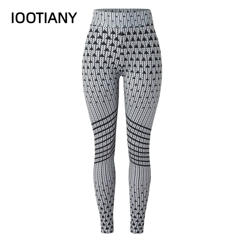 Top Trends: IOOTIANY New Seamless Leggings Sport Women Fitness Leisure Elastic Tight Yoga Running Floral Stripes Print Leggings Gym Pants Shoppable Styles - Image 5