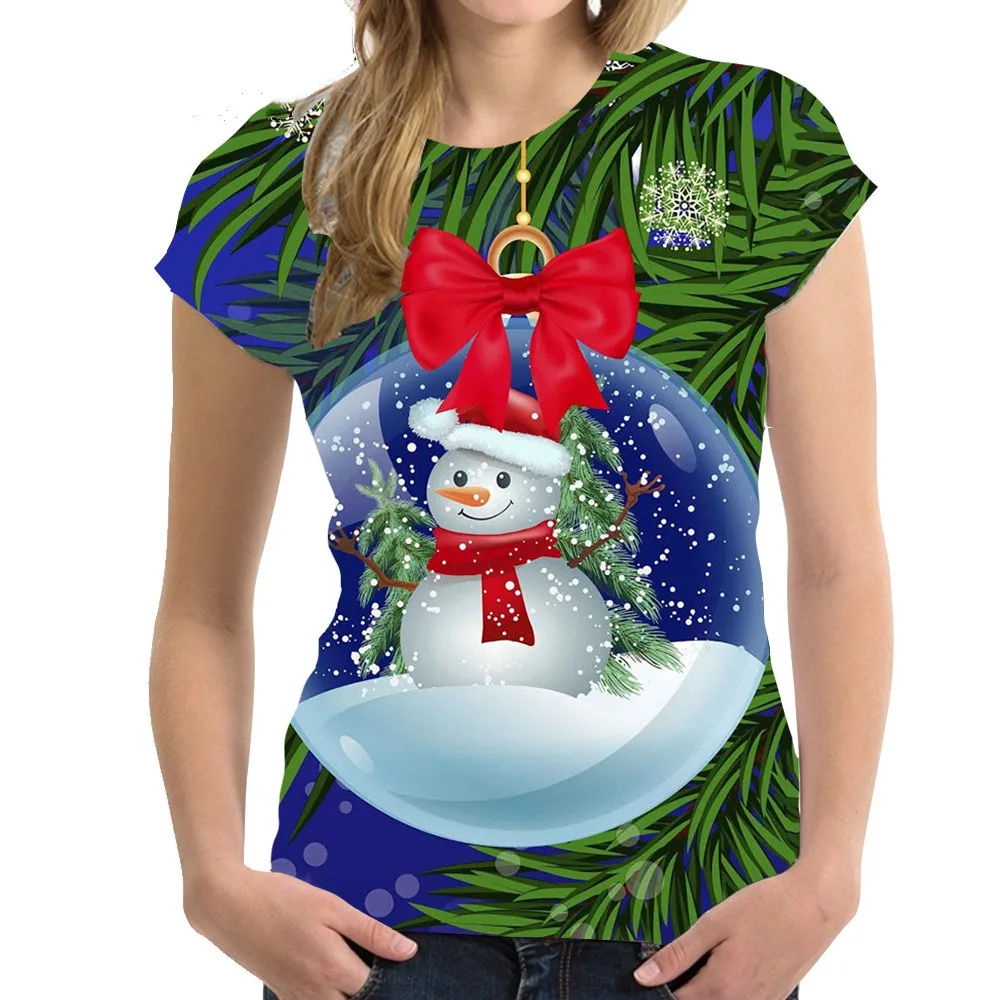 Top Trends: 2023 Christmas T Shirt For Women Festival Dress Show Tshirt Streetwear Ladies Girl Clothing T-shirt Cool Santa Claus Anime Top Shoppable Styles - Image 6