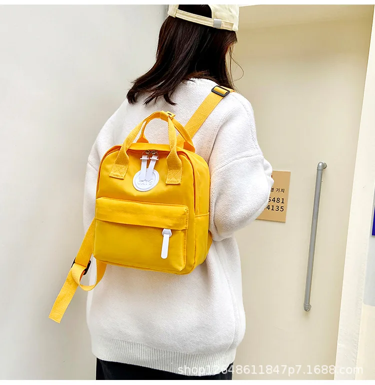 Top Trends: Backpacks For Children New Girls&#039; School Bag Retro Women Mini Backpack Fashion Solid Color Small Backpacks Student Shoppable Styles