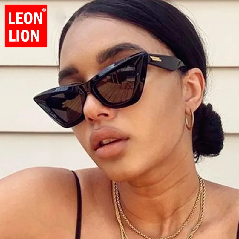 Top Trends: LeonLion 2023 Cat Eye Sunglasses Women Small Frame Luxury Eyeglasses Women / Men Cateye Glasses Retro Gafas De Sol Mujer UV400 Shoppable Styles