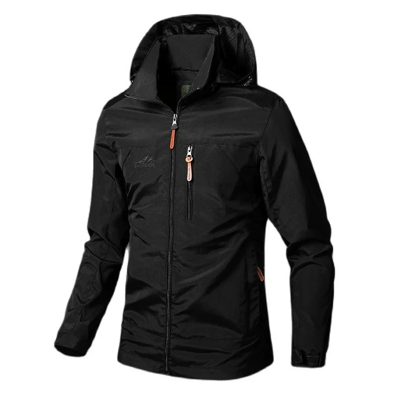 Top Trends: Windbreaker Men's Knitted Coat Cold Waterproof Jackets Custom Logo Sports Sweat-shirts Down Light Winter Hooded Shoppable Styles - Image 3