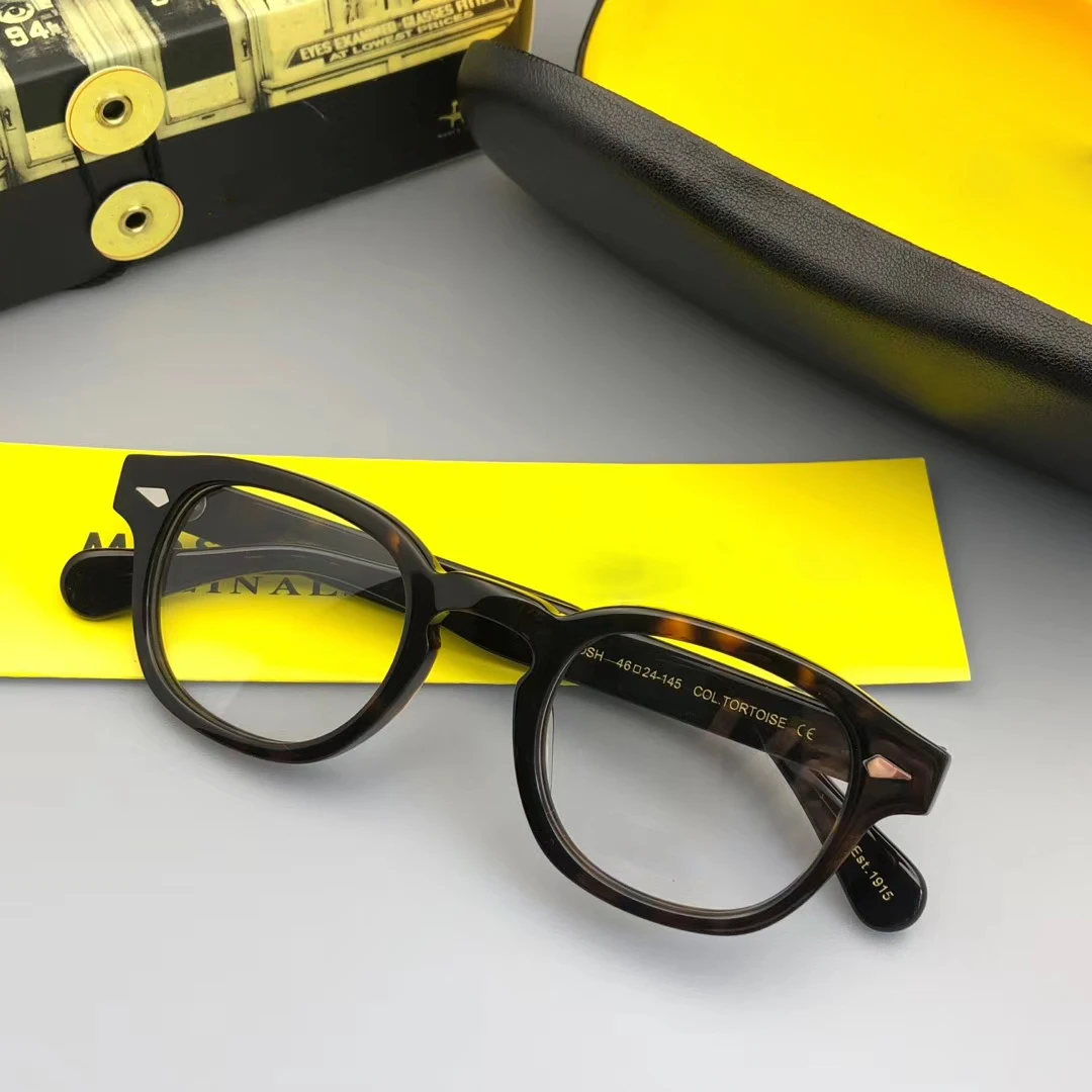 Top Trends: Johnny Depp Eyeglasses Frame Men Women With Box&amp;Case Computer Optical Retro Lemtosh Style Glasses Spectacle Frame Clear Lens Shoppable Styles