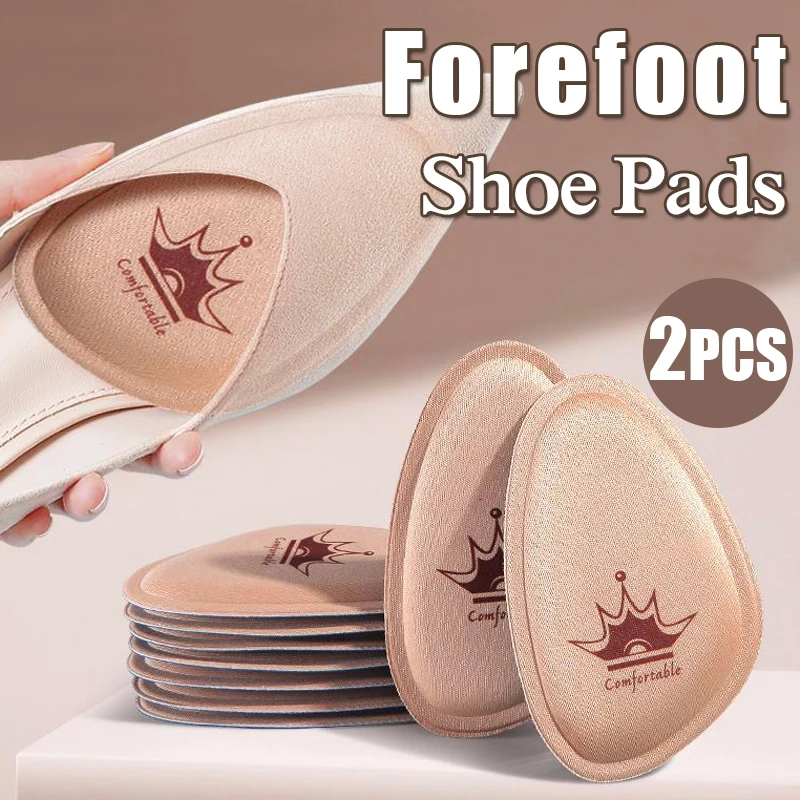 Top Trends: 2pcs Women Forefoot Pad For High Heel Insert Half Insoles Anti-Slip Anti-Pain Insole Fore Foot Toe Pain Relief Shoe Pads Cushion Shoppable Styles