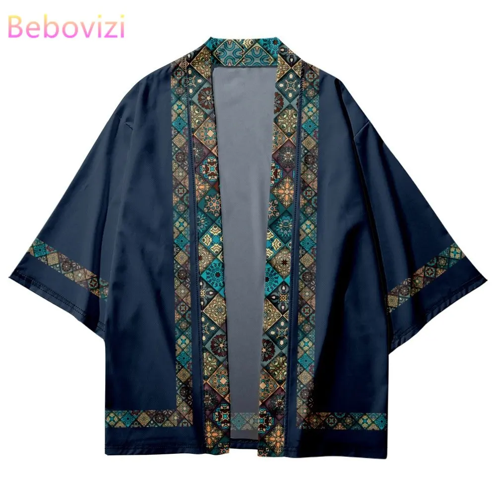 Top Trends: Vintage Style Traditional Print Kimono 2023 Fashion Men Women Cardigan Asian Clothing Summer Beach Yukata Japanese Samurai Haori Shoppable Styles