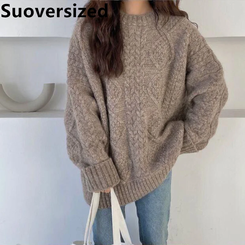 Top Trends: Autumn Winter O Neck Sweater For Women Casual Long Sleeve Pullover Korean Fashion Knitted Jumper Solid Color Knitwear Tops Shoppable Styles