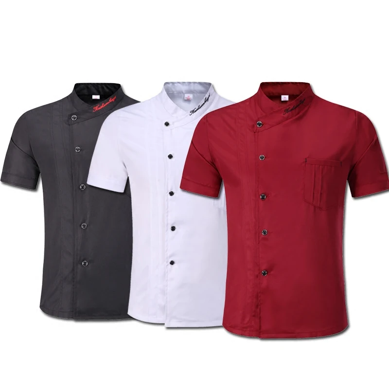 Top Trends: Summer Chef Uniform Breathable Single-breasted Food Service Jacket Unisex Restaurant Hotel Pastry Cook Wear Work Wear Uniforms Shoppable Styles