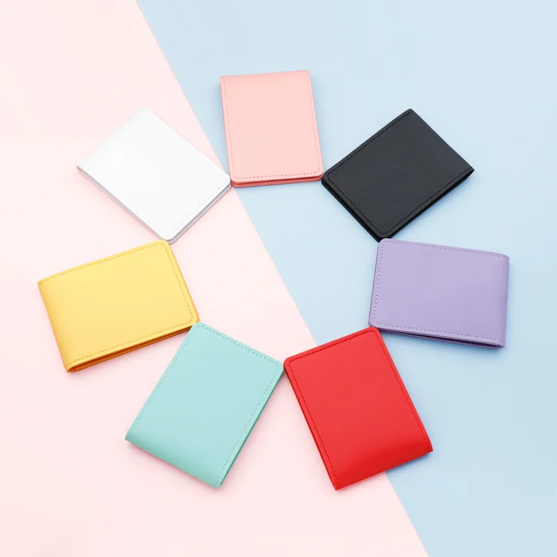 Top Trends: Super Slim Soft Wallet Candy Color Pu Leather Credit Card Holder Wallets Purse Thin Small Card Cover Women Men Passport Holders Shoppable Styles