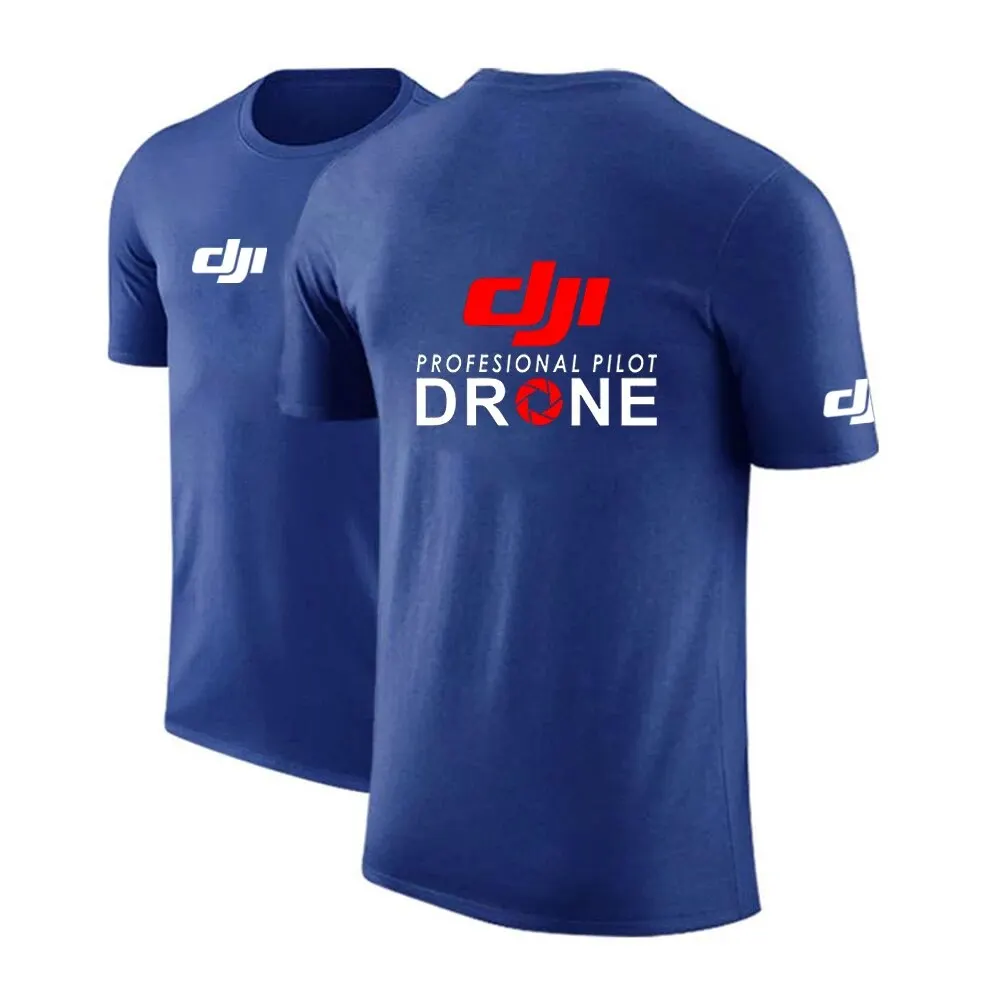 Top Trends: 2023 Summer New Dji Professional Pilot Drone Printed T Shirt Men's Popular Running Sports T-shirt Quick-drying Tee Shirt Shoppable Styles