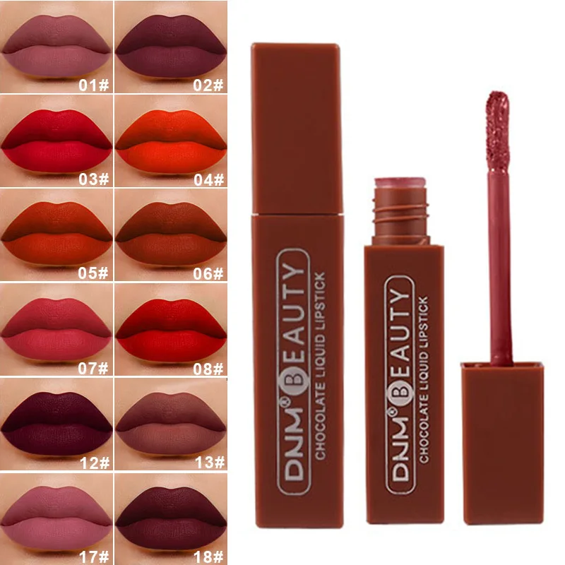 Top Trends: 12 Color Chocolate Velvet Matte Liquid Lipstick Waterproof Non Stick Cup Lip Gloss Lip Glaze Cream Easy To Wear Make Up Shoppable Styles