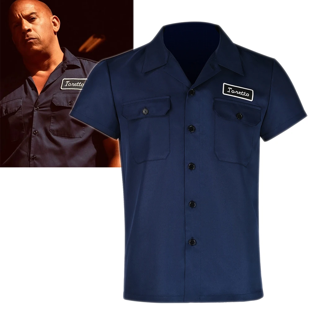 Top Trends: Movie Fast Furious Dominic Toretto Cosplay Costume Shirt Unisex Short Sleeve Summer Coat Tee Tops Men T-shirt Party Uniform Shoppable Styles