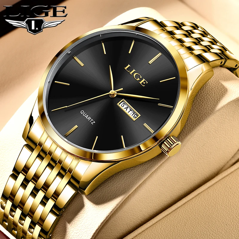 Top Trends: LIGE 2023 Top Brand Luxury Mens Watches Luminous Waterproof Stainless Steel Watch Quartz Men Date Calendar Business Wristwatch Shoppable Styles