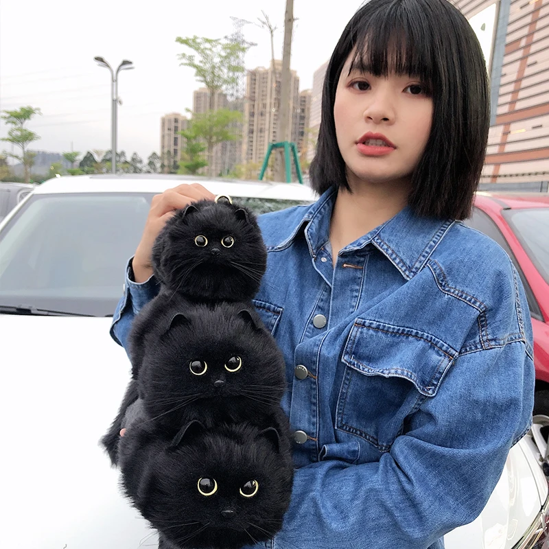 Top Trends: Black Cat Bag, Messenger Bag, Versatile Small And Cute, Fashionable Bag Women&#039;s Cross Bag Autumn And Winter High-level Design Shoppable Styles