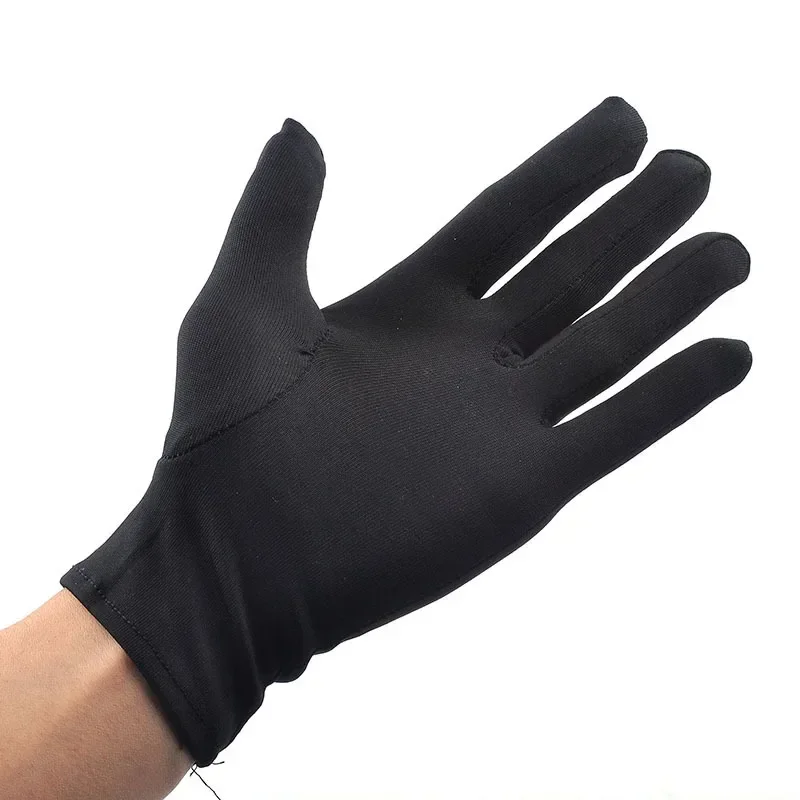 Top Trends: 1Pair Jewelry Gloves Black&amp;White Inspection With Soft Blend Cotton For Work Protection Dance Etiquette Sun Protection Gloves Shoppable Styles