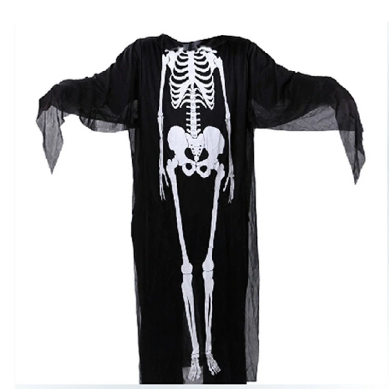 Top Trends: Halloween Adults Kids Cosplay Ghost Robes Skeleton Printed Masquerade Scary Costumes Cloak Carnival Party Clothes Stage Wear Shoppable Styles