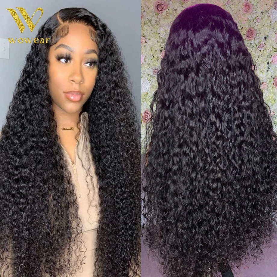 Top Trends: 4x4 5x5 Water Wave Lace Closure Wig 13x4 13x6 Hd Deep Wave Lace Frontal Wig 360 Curly Human Hair Wigs For Black Women Human Hair Shoppable Styles