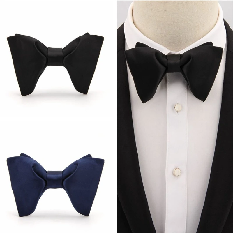 Top Trends: Fashion Solid Color Bow Tie For Men Suit Shirt Collar Butterfly Cravats Groom Party Banquet Wedding Accessories Gifts Shoppable Styles