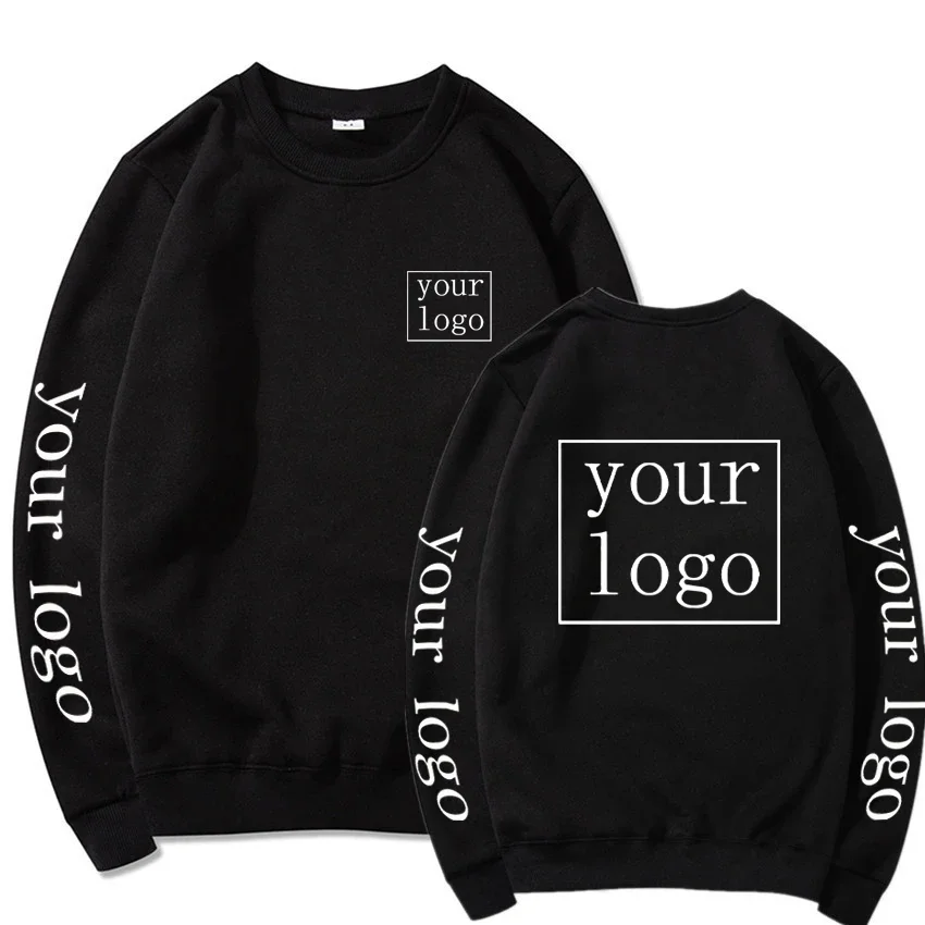 Top Trends: Custom Crewneck Sweatshirts Men's Women's Design Your Logo Print Hoodie Drop Shipping Wholesale Outerwear Plus Size DIY Pullover Shoppable Styles