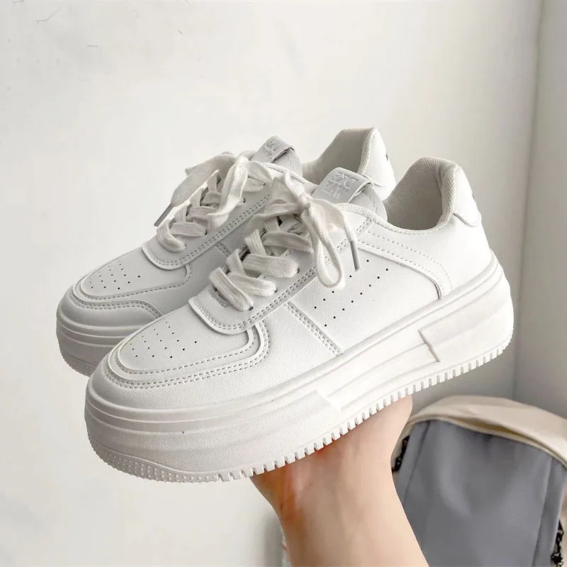 Top Trends: Women&#039;s Sports Shoes Women Sneakers Fashion Shoes Spring Trend Casual Sneakers Female Comfort White Vulcanized Platform Shoes 41 Shoppable Styles