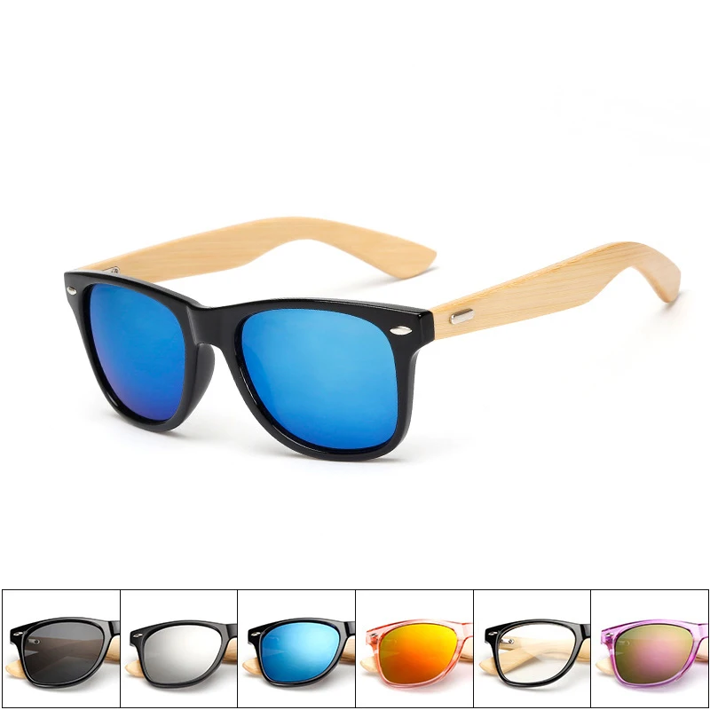 Top Trends: 2021 NEW Retro Sunglasses Men Women Travel Sport Fashion Brand Design Bamboo Wood Frame Sun Glasses UV400 Shoppable Styles