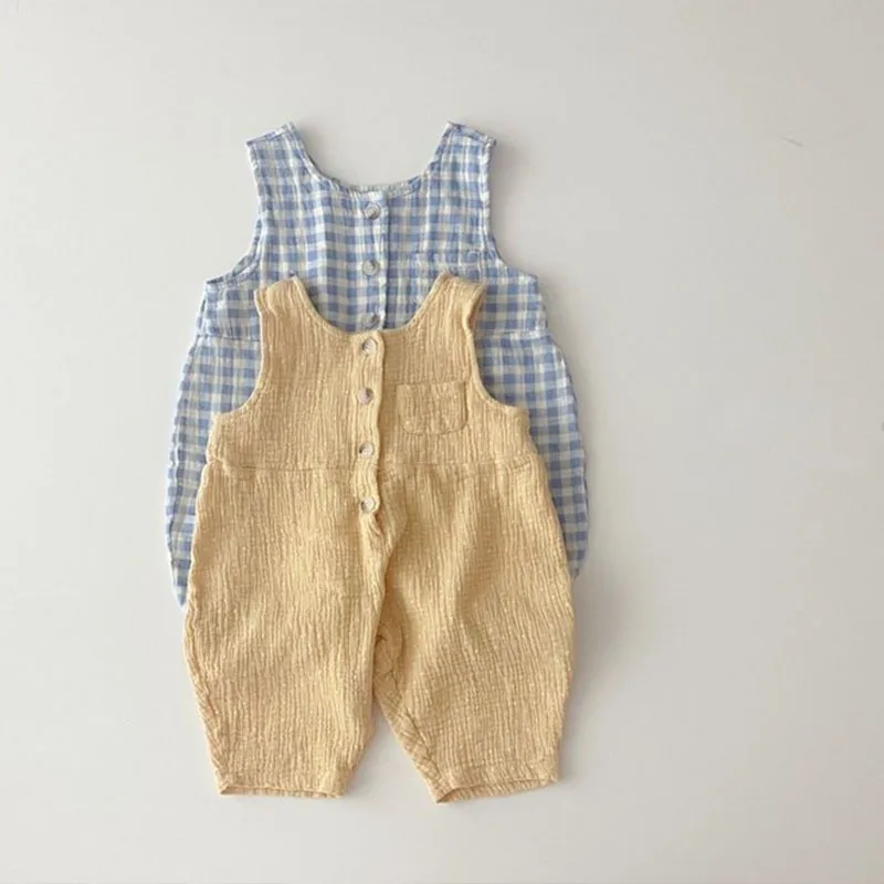 Top Trends: 2023 Summer New Baby Sleeveless Cotton Romper Cute Newborn Toddler Overalls Infant Boy Girl Casual Jumpsuit Children Clothes Shoppable Styles