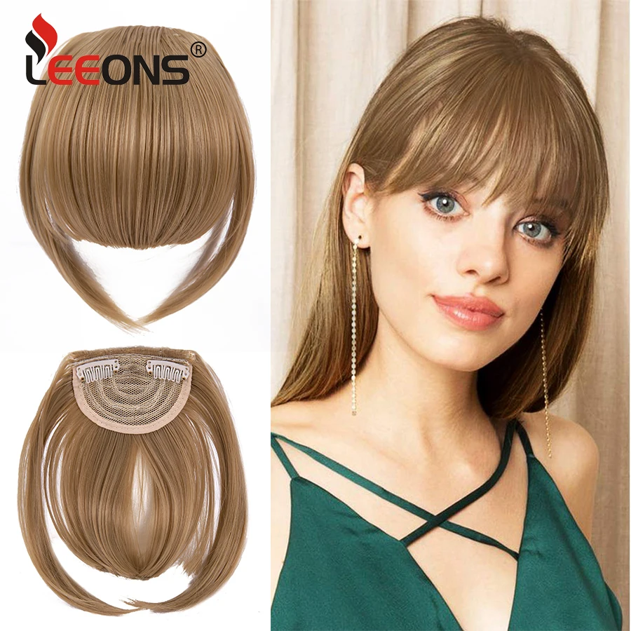 Top Trends: Synthetic Bangs Hair Clip In Extensions Natural Fringe Bangs Clip In Front Neat Flat Bang One Piece Straight Hairpiece For Women Shoppable Styles