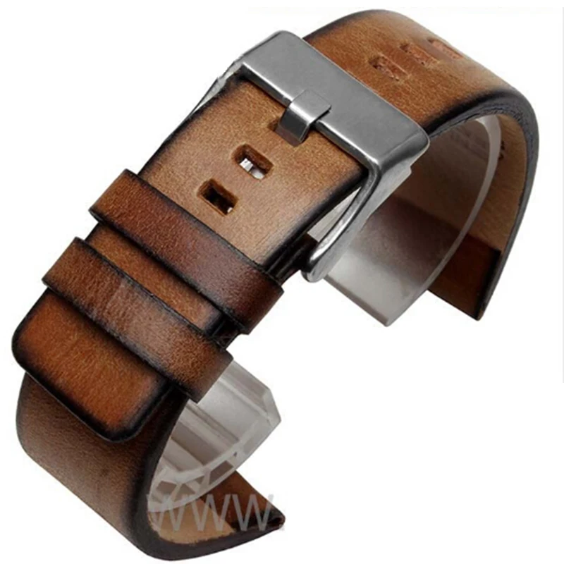 Top Trends: Quality Genuine Retro Genuine Leather Watchband Men For DZ4343 DZ4323 DZ7406 Watch Strap Vintage Italian Leather 22mm 24mm 26mm Shoppable Styles