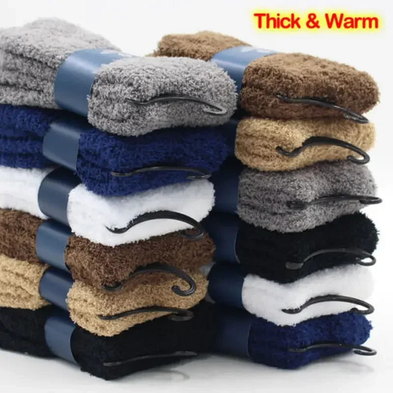 Top Trends: Fluffy Super Cozy Cashmere Velvet Soft Socks Thick Autumn Winter Warm Home Floor Slipper Sock Men Women Plus Size Shoppable Styles