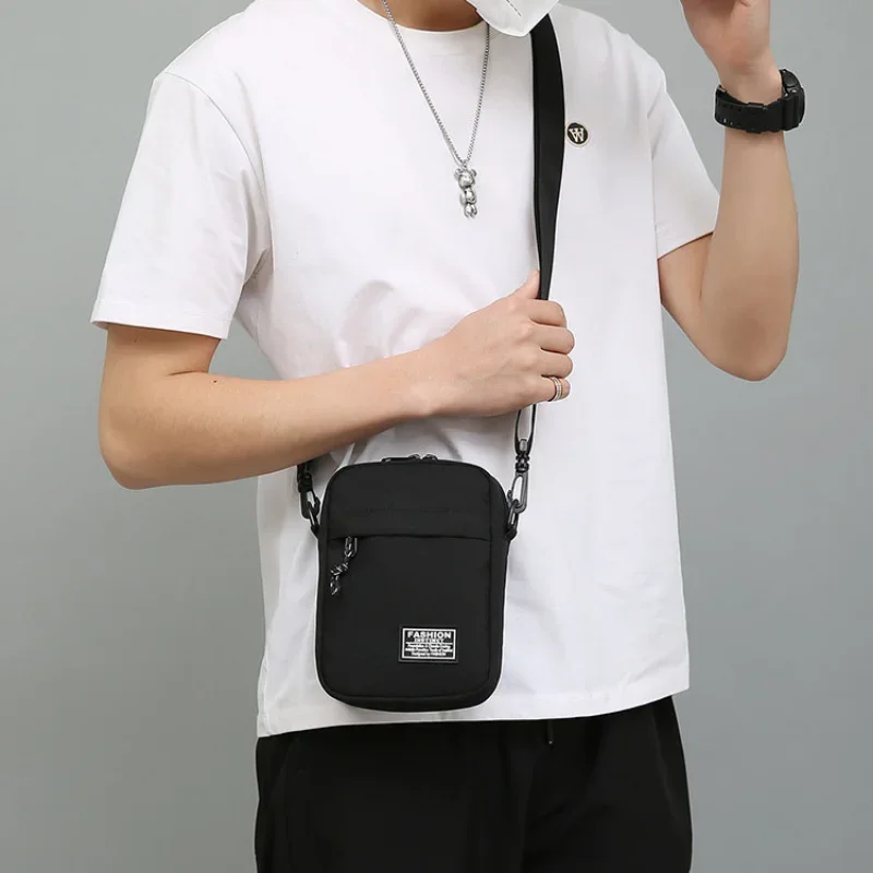 Top Trends: Oxford Cloth Crossbody Single Shoulder Bag Casual Diagonal Day Tide Small Square Bag For Men PursesMen&#039;s Satchel Fashion Simple Shoppable Styles