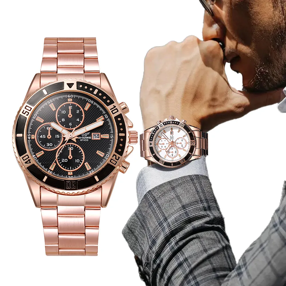 Top Trends: Luxury Men&#039;s Big Dial Brand Watch 2023 New Male Luminous Calendar Quartz Watches Business Stainless Steel Clock Wristwatches Shoppable Styles