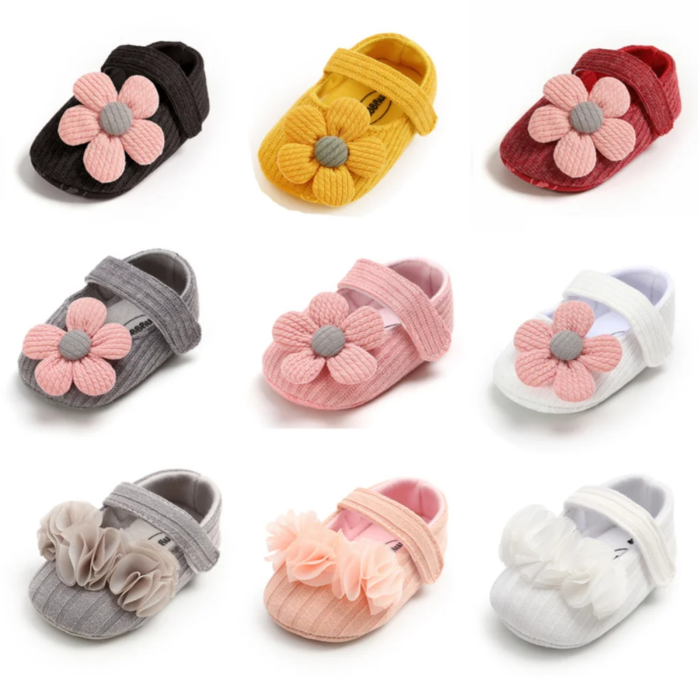 Top Trends: Baby Girl Shoes Knitted Knitting Soft Soles Non-slip Pink Flowers Bow Tie Infant Newborns Crib First Walkers Toddler Girl Shoes Shoppable Styles