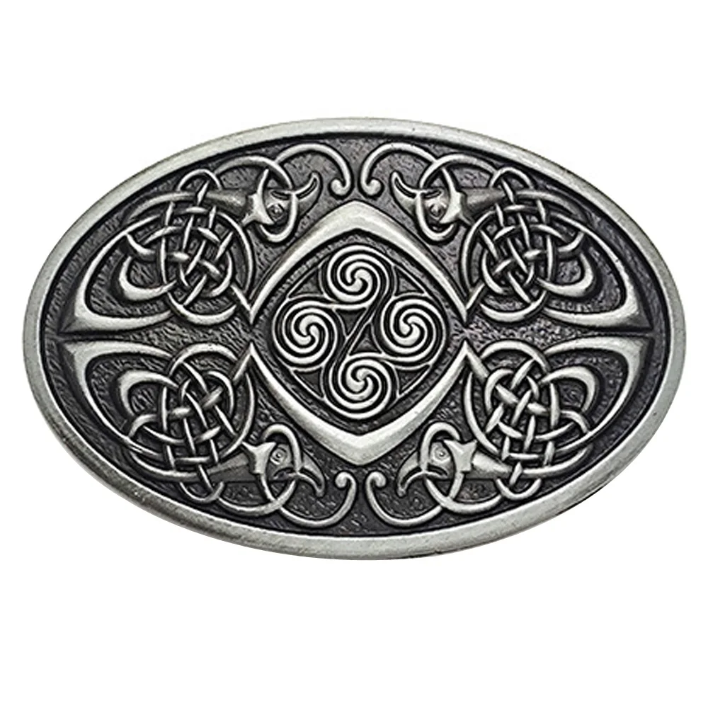 Top Trends: Cheapify Dropshipping Oval Celtic Knot Men Belt Buckle 40mm Western Cowboys Metal Hebillas Para Cinturon Mujer Shoppable Styles