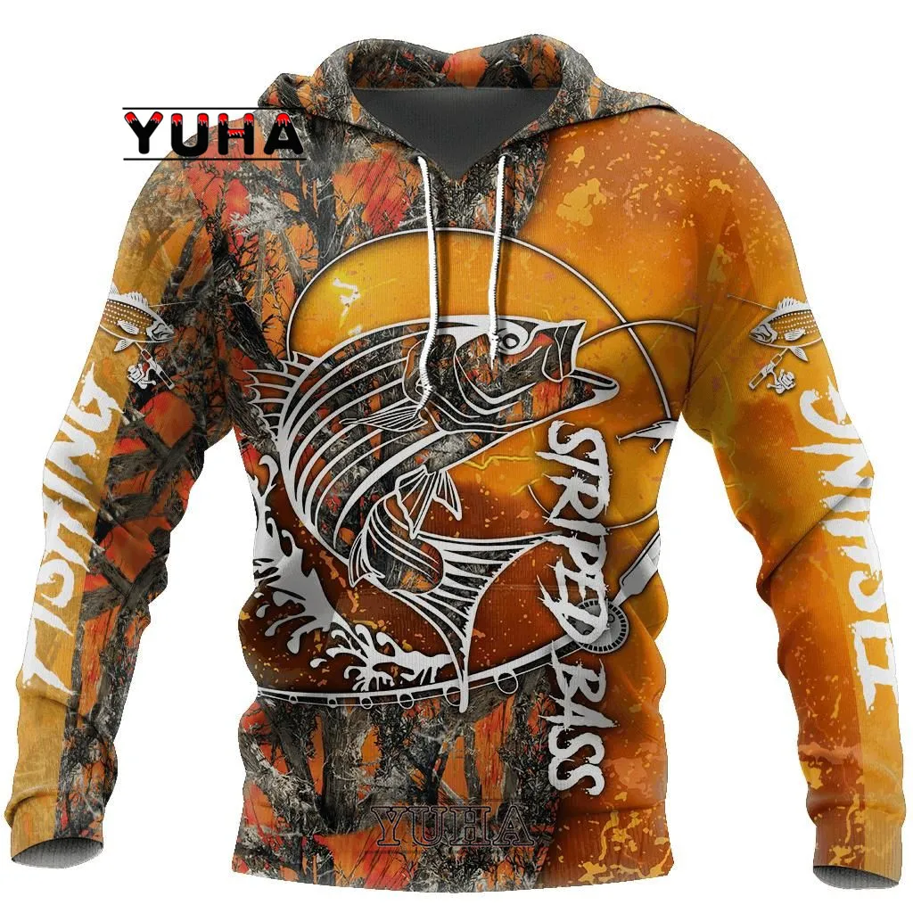 Top Trends: YUHA Animal Newest Carp Bass Fishing Fisher Streetwear Long Sleeve Tracksuit 3DPrint Hoodies / Sweatshirts / Jacket Shoppable Styles