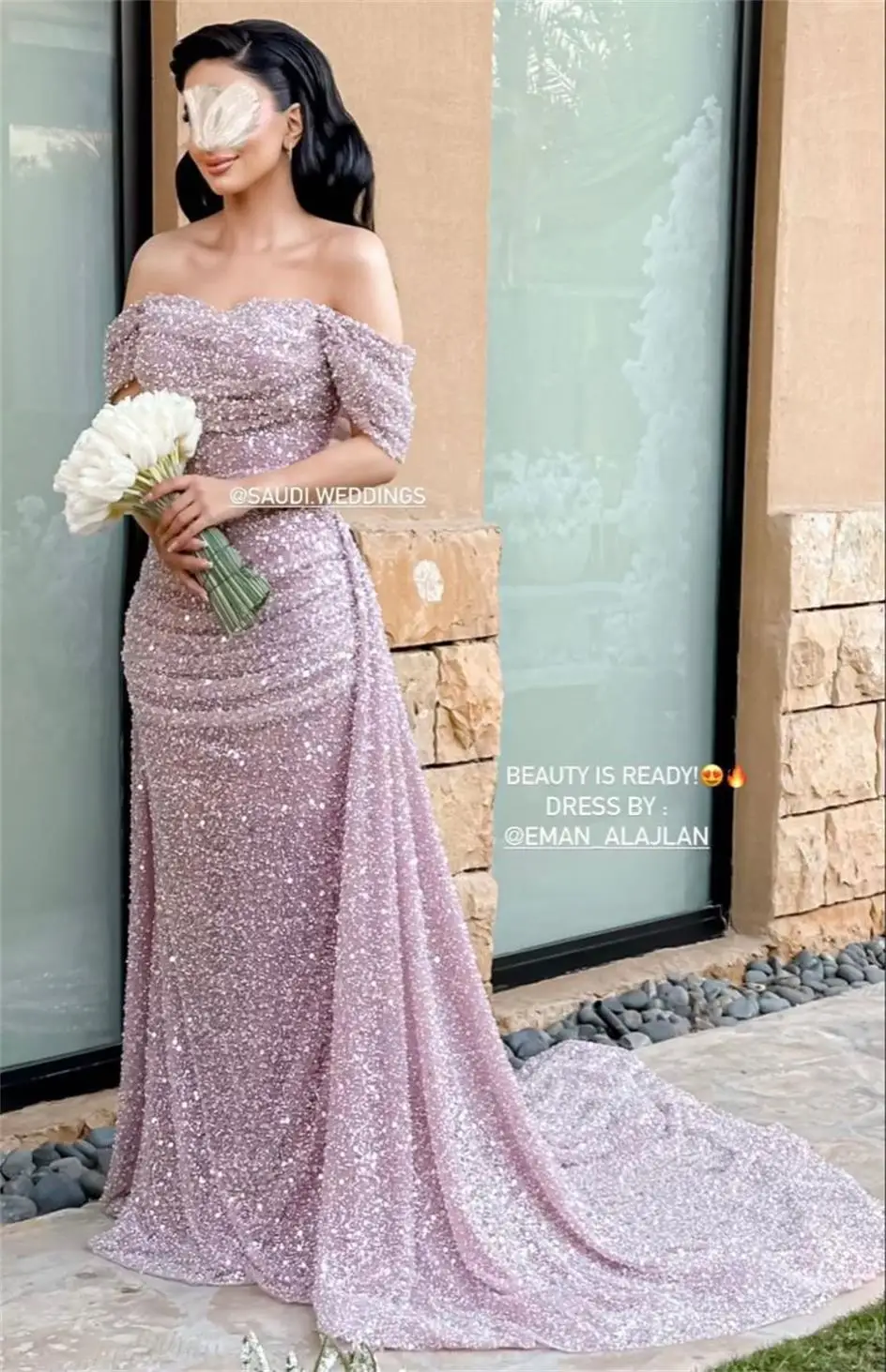 Top Trends: Arabia Prom Dresses Mermaid Off The Shoulder Sweep Train Sequins Beads Women Evening Dresses Formal Party Dresses Shoppable Styles