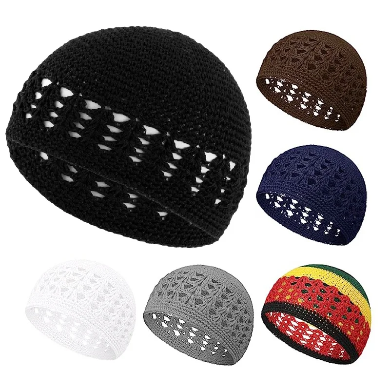 Top Trends: New Kufi Hat For Men Cotton Knit Skullies Beanies Skull Cap For Men Women Classic Crochet Handmade Winter Keep Warm Accessories Shoppable Styles