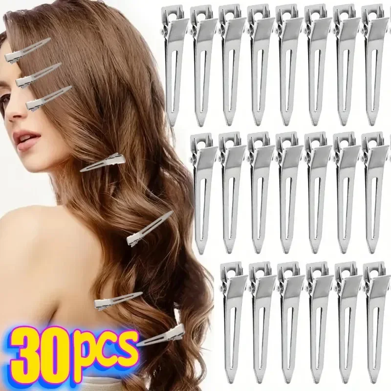 Top Trends: 10 / 20 / 30pcs Hair Salon Fixed Clips Ladies Styling Sectioning Hairpin Clamps Curl Hair Root Fluffy Barrettes Hairdressing Tools Shoppable Styles